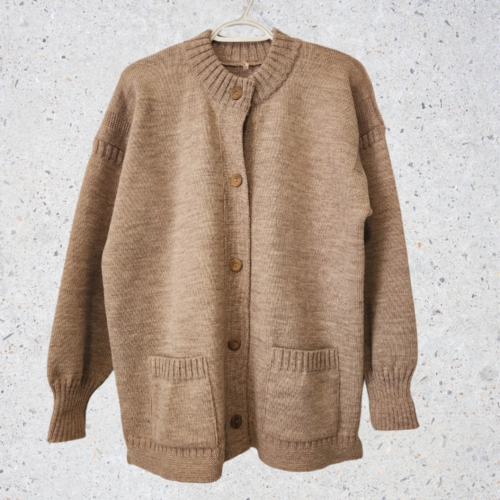 Babaa LIKE Brown Women's Cardigan Sweater